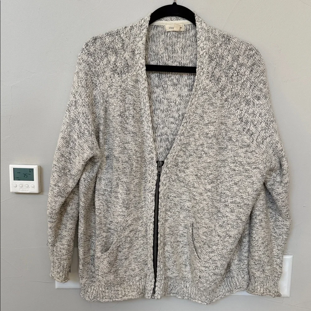 Silence + Noise Marled Gray Cardigan - Picture 1 of 3